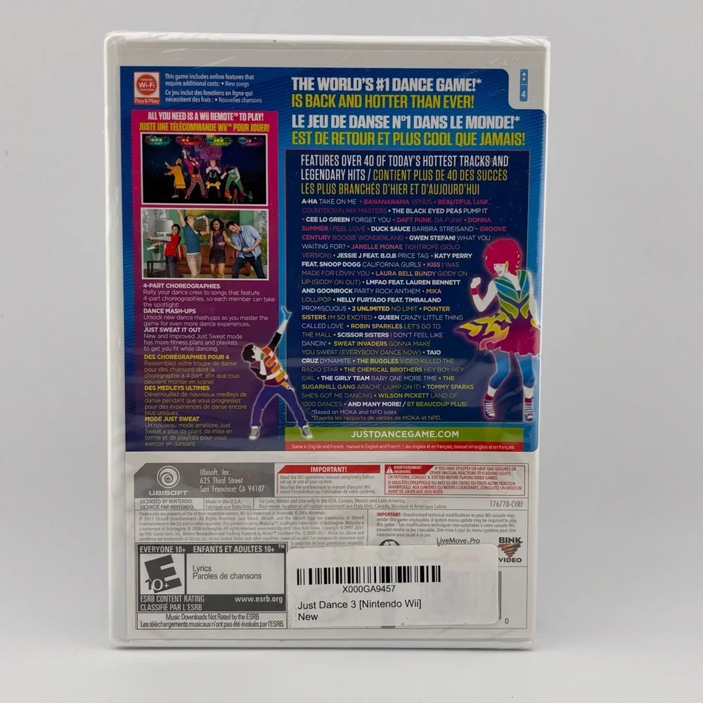 Wii Just Dance 3 -- New in factory sealed box